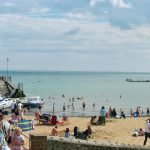 Viking Bay in Broadstairs where Mark spent his childhood years