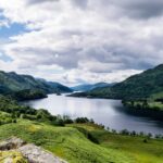 A vast Scottish highlands landscape empty of people that contrasts the myth that the UK is full